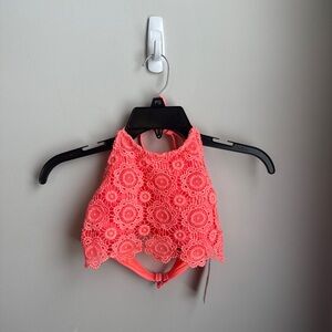 Kohl's Coral Lace Bikini Top